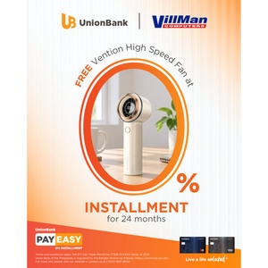 UnionBank PayEasy 0% Installment Promo with VILLMAN COMPUTERS
